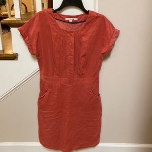Boden 💯 cotton corduroy button front dress